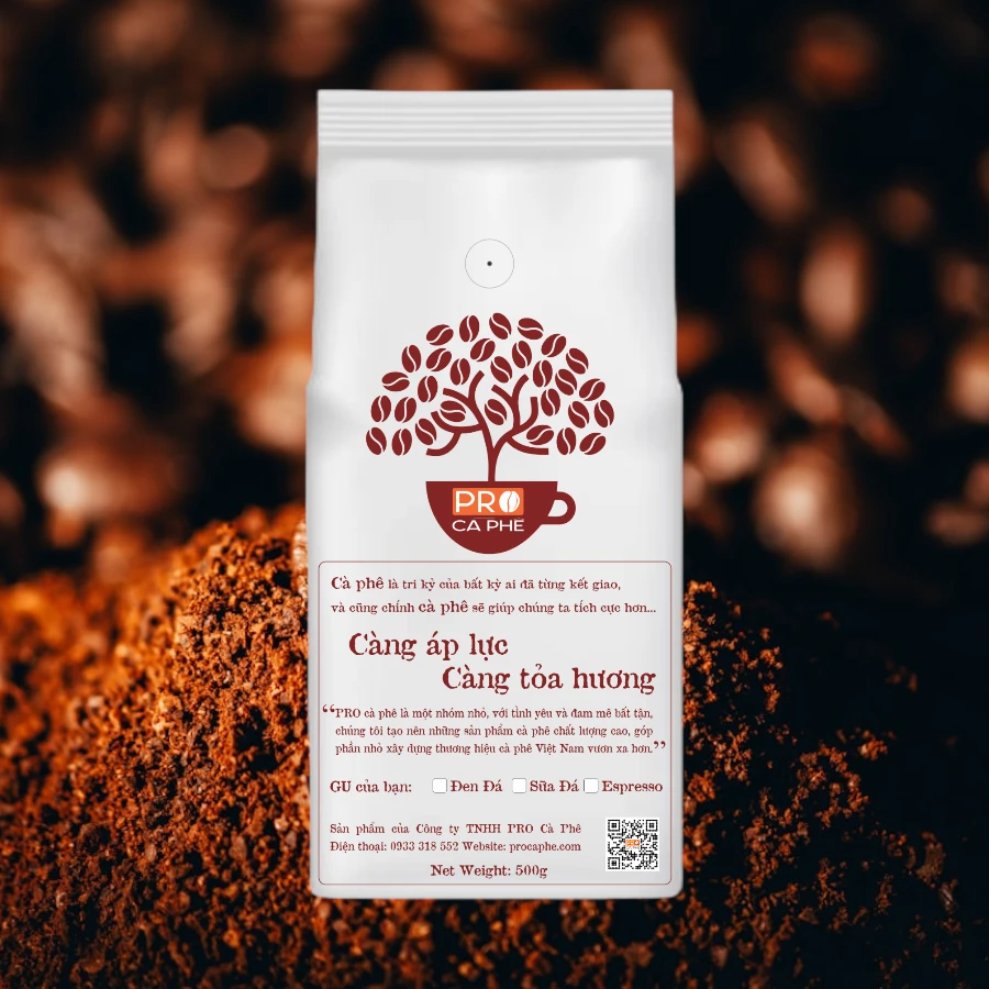 PRO cà phê pha phin Đen Đá