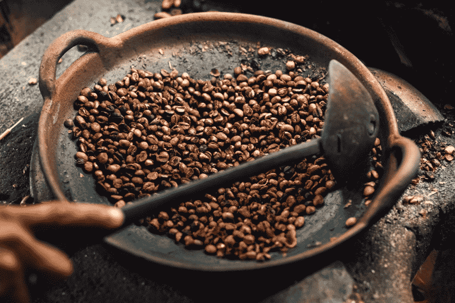 Buổi đầu của lịch sử rang cà phê