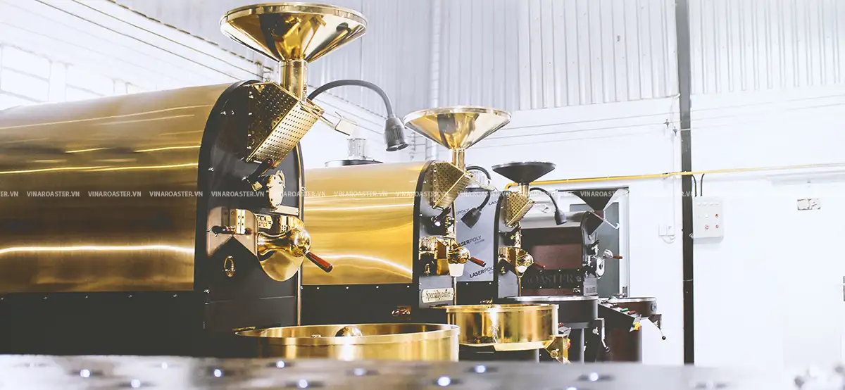 Sản xuất máy rang cà phê giá rẻ Vina Roaster