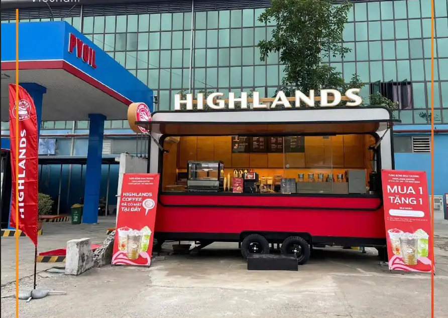 Highlands ở trạm xăng