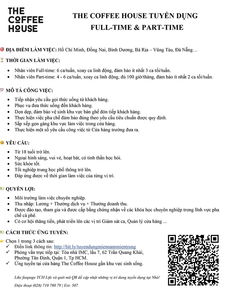 The Coffee House Nha Trang Tuyển Dụng: Cẩm Nang Ứng Tuyển Và Văn Hóa Chuyên Nghiệp