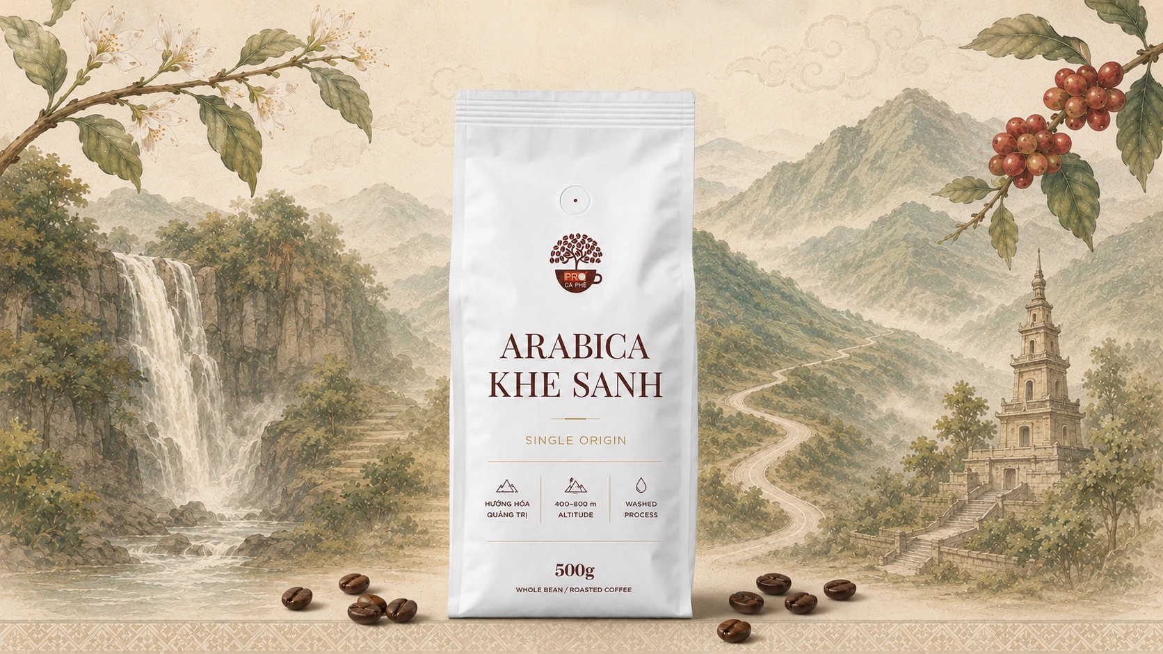 Arabica Khe Sanh mang đến trải nghiệm hương vị đặc trưng của vùng đất đỏ bazan miền Trung