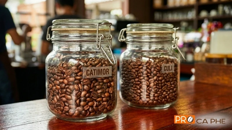 Bảo quản cà phê trong hũ thủy tinh kín ở nơi mát mẻ sẽ giúp bảo quản hạt tốt hơn